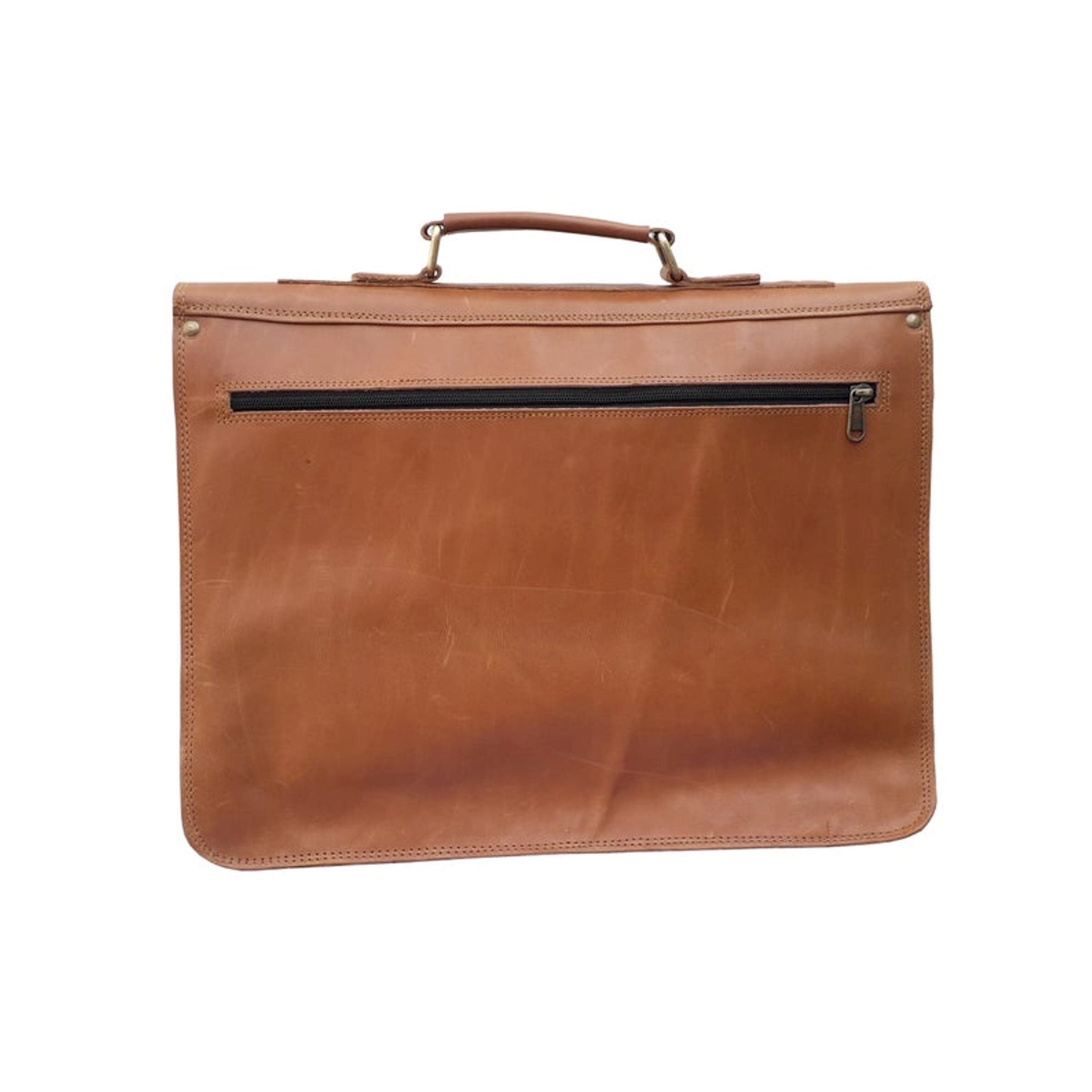 Custom Calgary Men's Leather Messenger Bag Leather Etsy