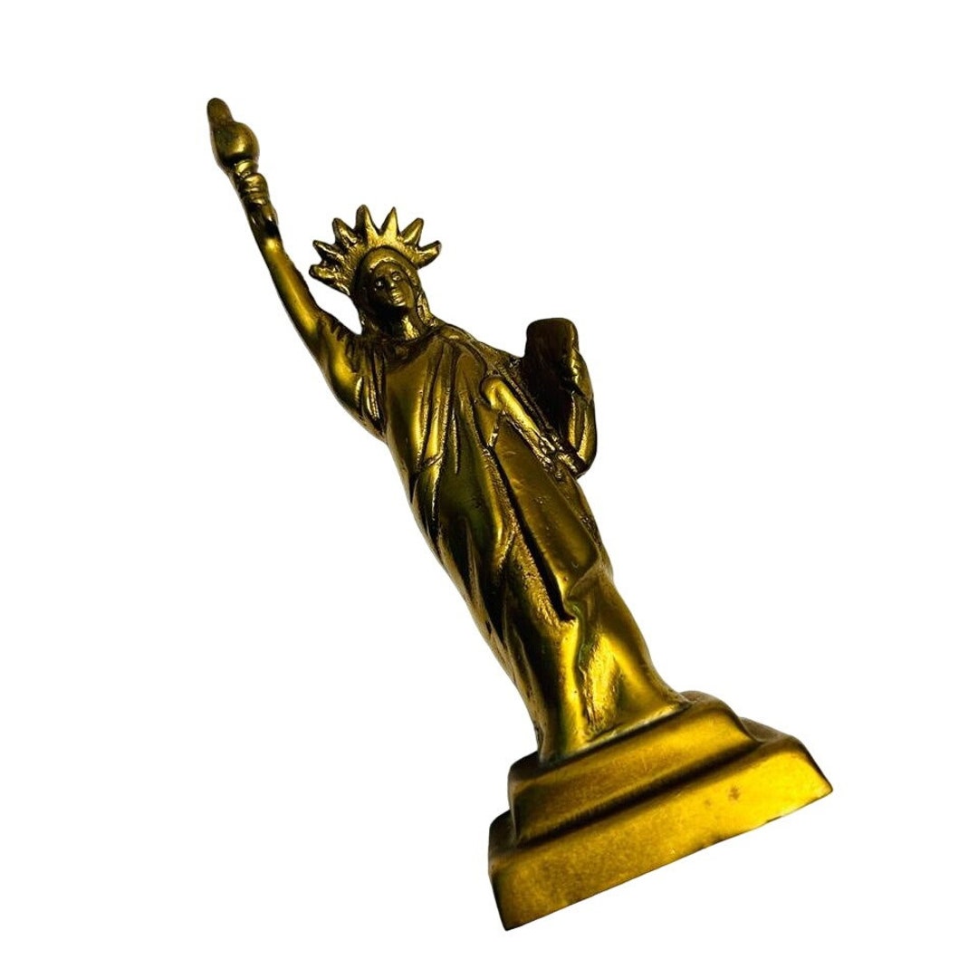 Brass Statue of Liberty Restoration Hardware Ornament Etsy