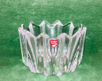 Orrefors Sweden Art Crystal ”Crown” bowl