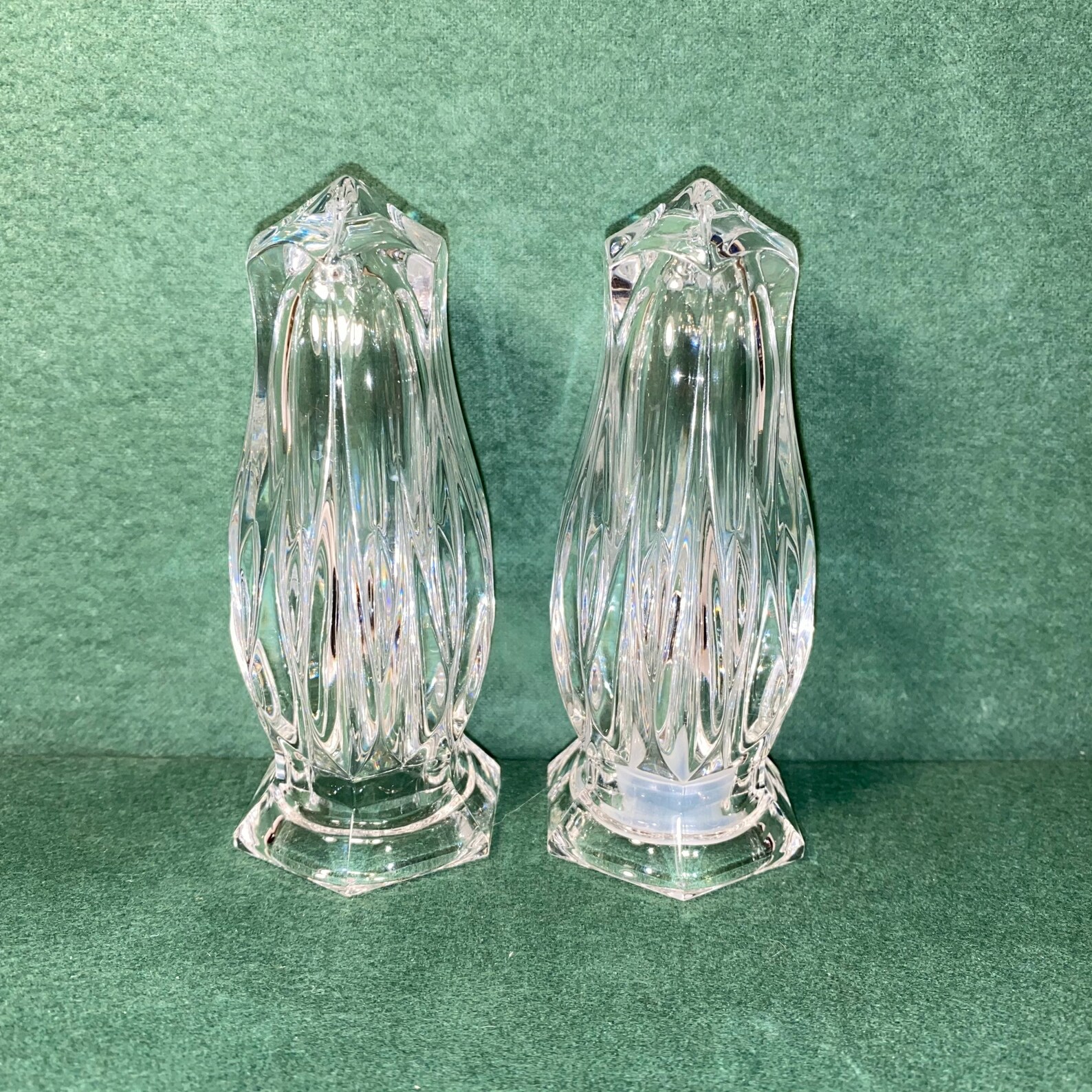 Mikasa crystal salt pepper shakers Etsy