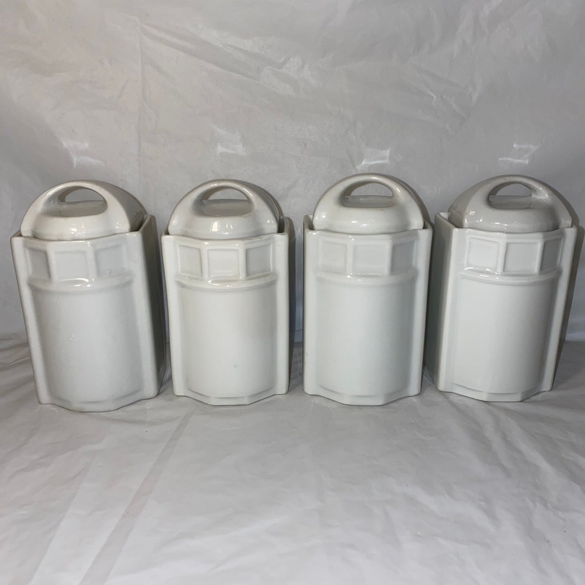 Vintage German Porcelain canister set Etsy
