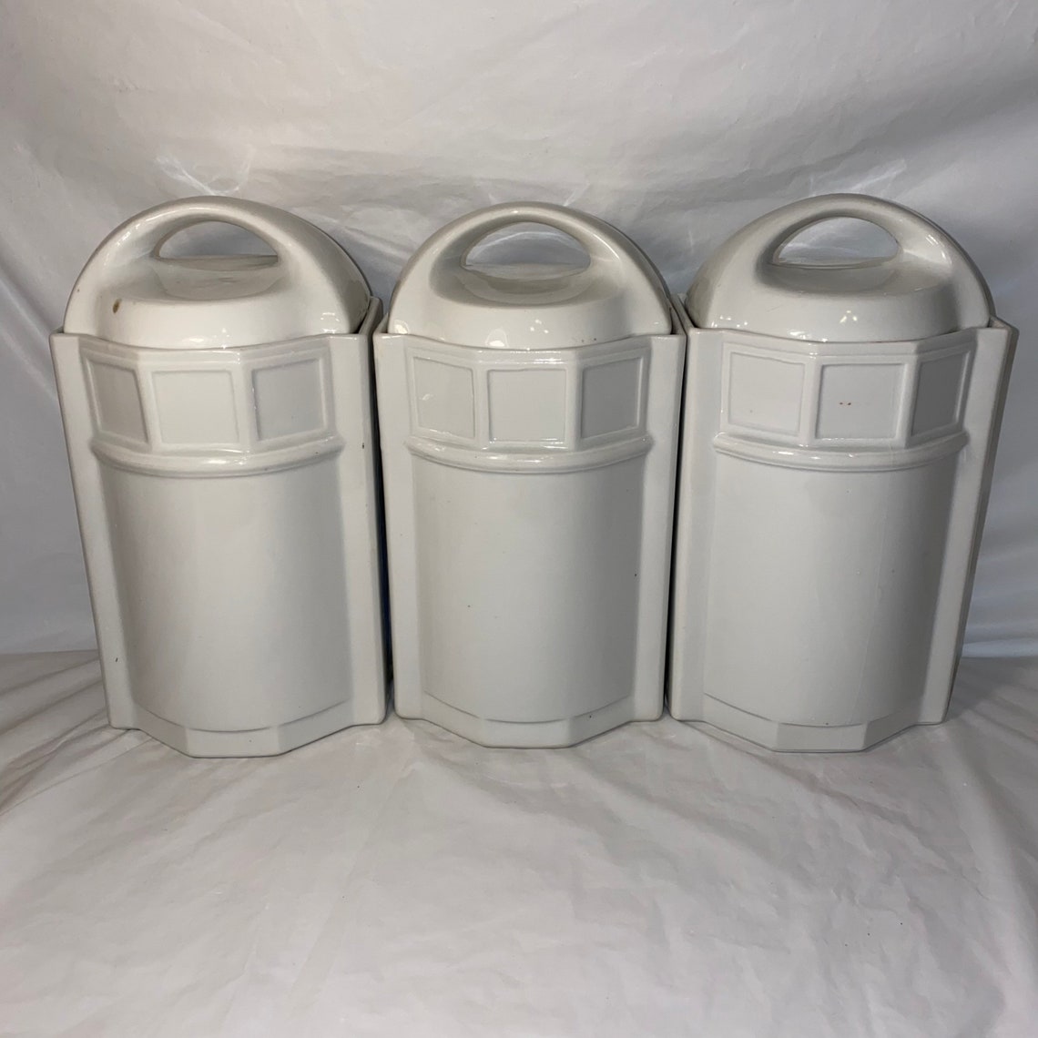 Vintage German Porcelain canister set Etsy