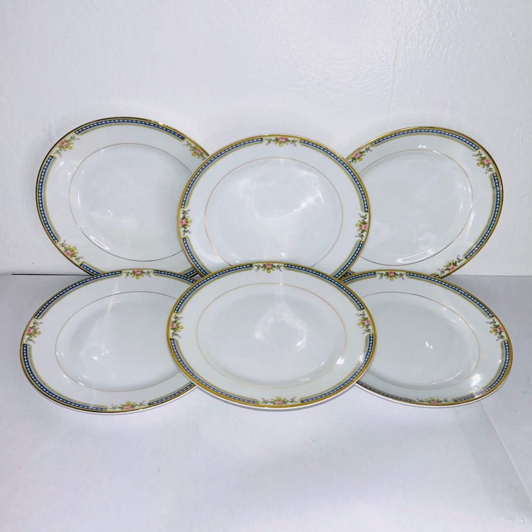 Noritake doris Blue Floral Dessert/ Bread Plates 6 Etsy