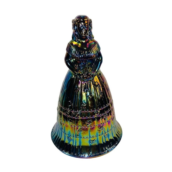 Antique Carnival colonial woman Suzanne glass bell