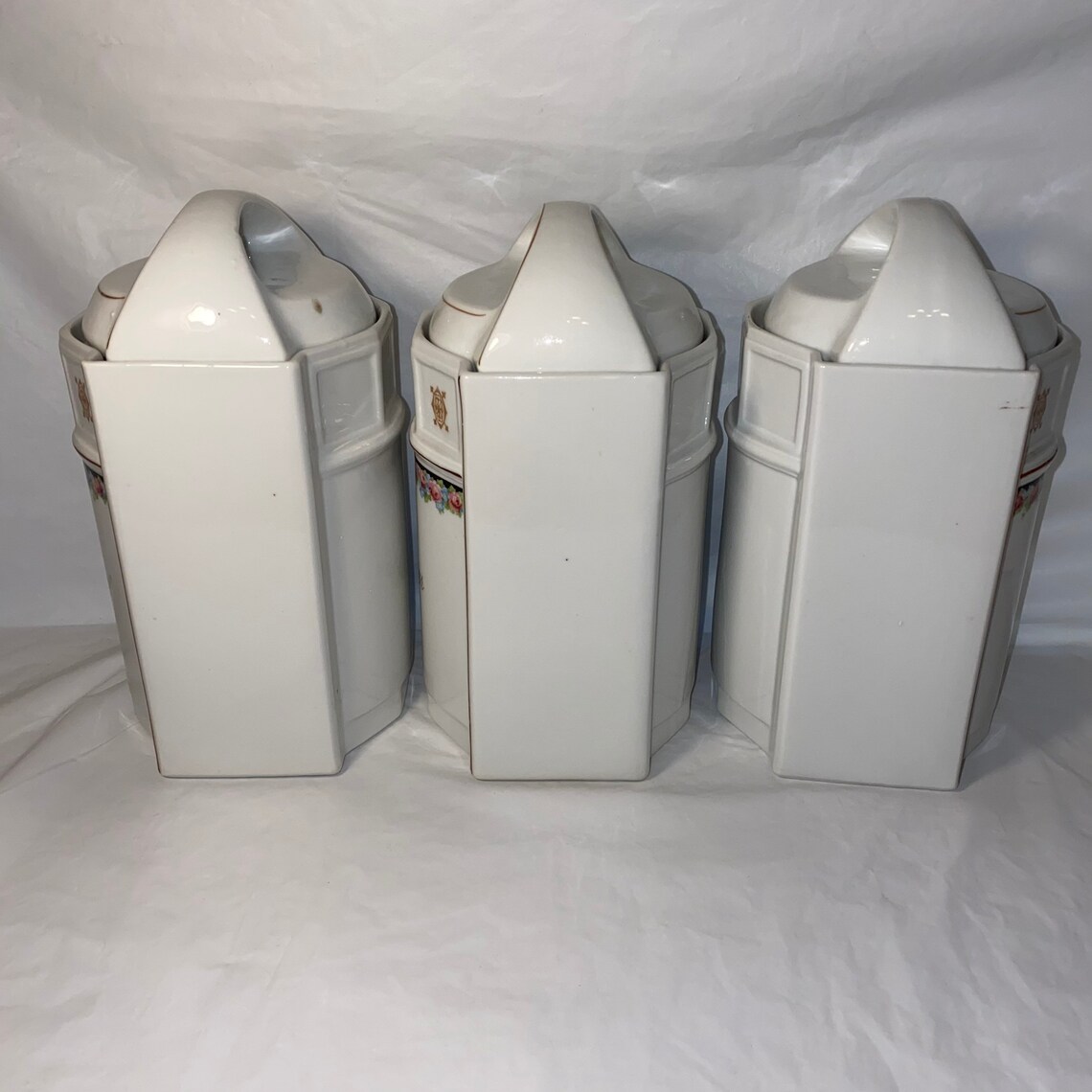 Vintage German Porcelain canister set Etsy
