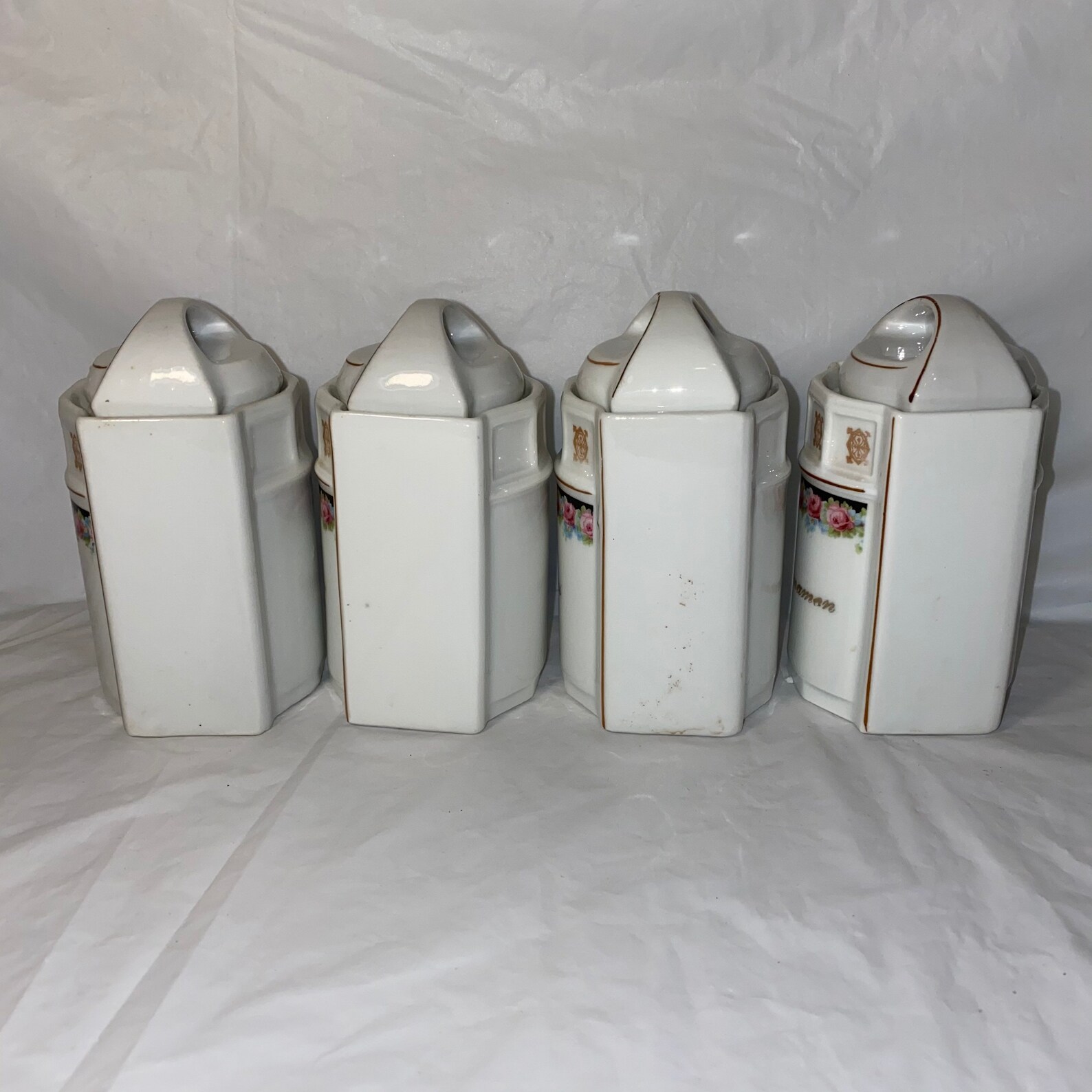 Vintage German Porcelain canister set Etsy
