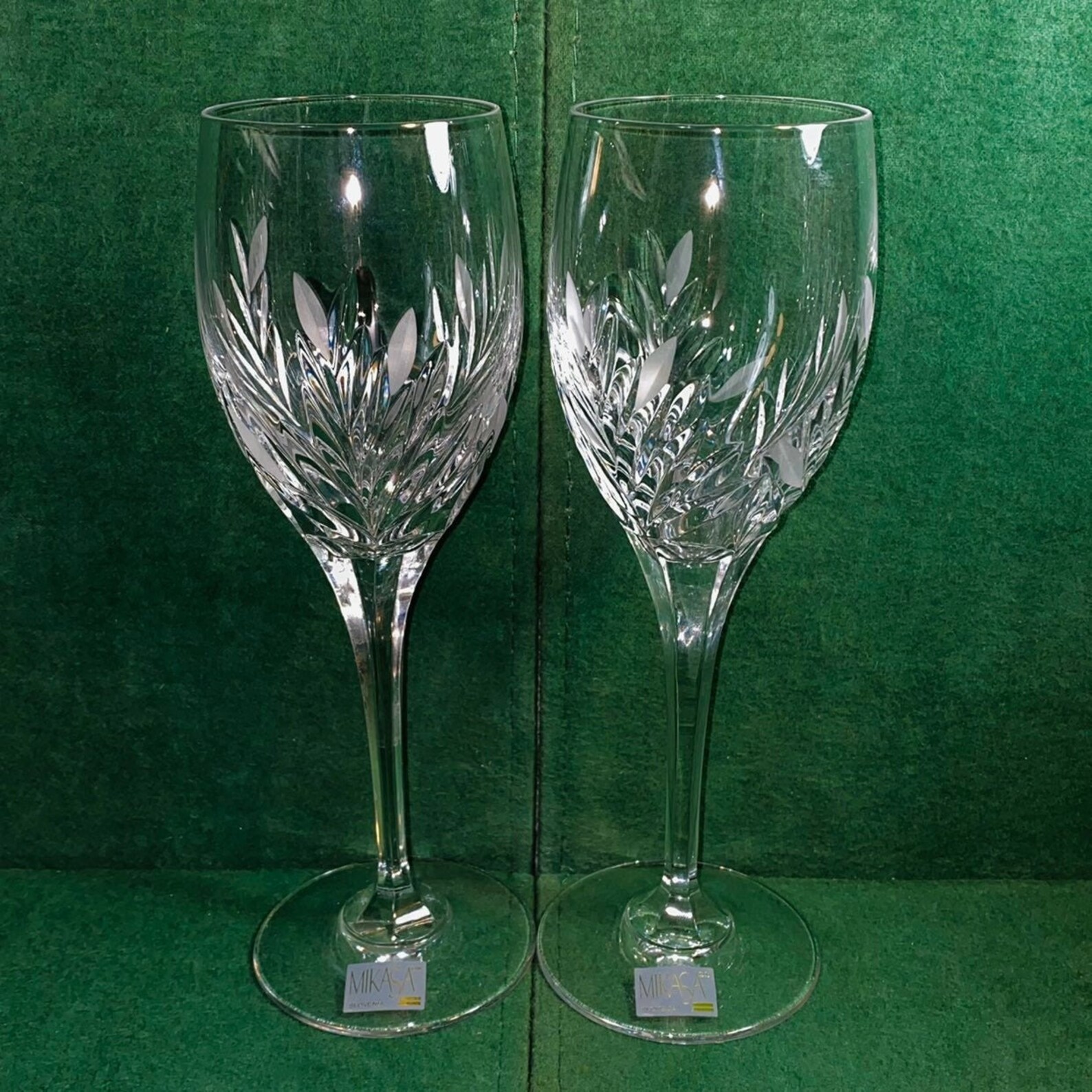 Mikasa slovenia crystal wine glass Etsy