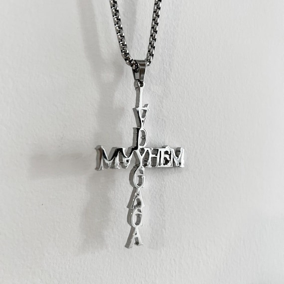 Mayhem Cross Necklace | Lady Gaga Mayhem Abracadabra Garden