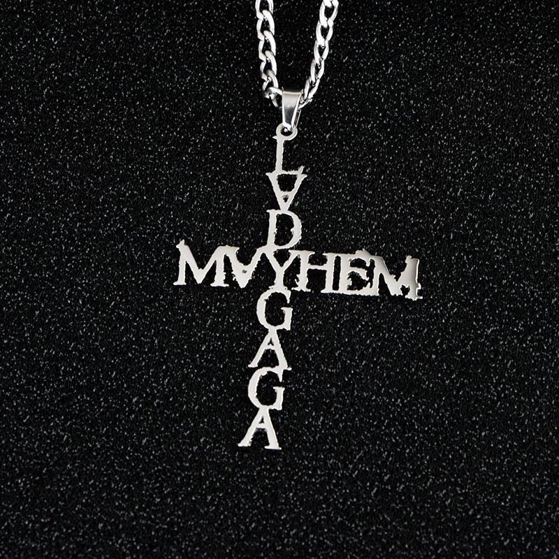 Mayhem Cross Necklace | Lady Gaga Mayhem Abracadabra Garden