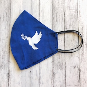 Adult Face Mask| BLUE |  Dove | Christian