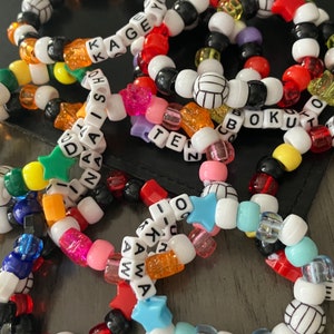 HQ Kandi bracelets any character !!READ DESCRIPTION!!