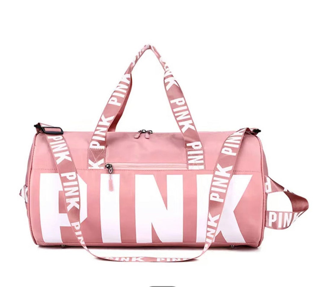 PINK DUFFLE BAGS overnight Bags - Etsy