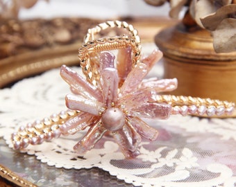 Unregelmäßige barocke Perlen-Haarnadel, handgemachte Schmetterlings-Haarnadel, barocker Perlenschmuck, barocke Haarnadel, Geschenk für Schwester, Hochzeits-Haarnadel