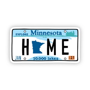 Minnesota Home License Plate Sticker