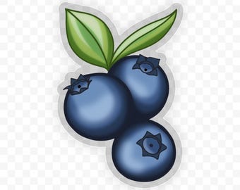 Blueberry Sticker | Blueberries | Waterproof and Dishwasher Safe