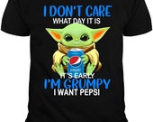 Baby Yoda I m Grumpy I Want Pepsi Shirt