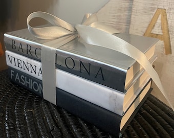 Modern Decorative Book Set | Coffee Table Book Decor