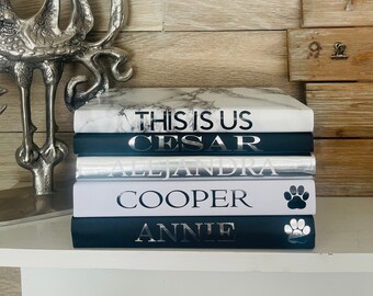 Coffee Table Book Set | Coffee Table Decor | Book Decor | Decorative Books | Modern Book Decor | Modern Books | Personalized Book Set Decor