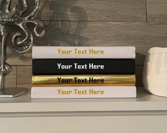 Juego de libros de mesa de café de 4 / Listado de libros personalizados / Decoración de libros / Libros de decoración / Decoración de libros modernos / Libros modernos / Decoración personalizada de conjuntos de libros
