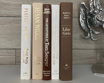 Decorative Books By Their Color | Decor Books | Decorative Decor Books | Books For Staging | Shelf Display Books | Books By Color