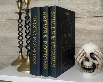 Halloween Book Stack | Halloween Decor | Halloween Book Bundles | Halloween Books | Halloween Items | Handmade Books | Halloween