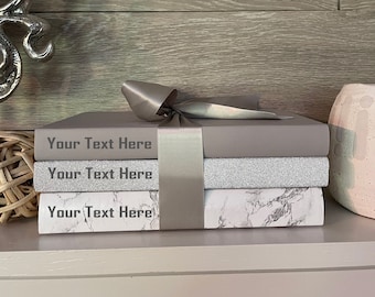Coffee Table Book Set of 3 | Coffee Table Decor | Book Decor | Decor Books | Modern Book Decor | Modern Books | Personalized Book Set Decor