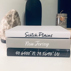 Coffee Table Book Set | Coffee Table Decor | Book Decor | Decorative Books | Modern Book Decor | Modern Books | Personalized Book Set Decor