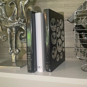 Halloween Book Stack | Halloween Decor | The Night Before Christmas | Halloween Books | Halloween Items | Handmade Books | Jack Skellington