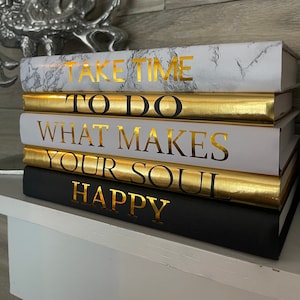 5 Set Of Books | Customizable Book Stack | Fashion Books | Glam Decor Books | Coffee Book Set | Luxurious Book Stack | Personalized Books