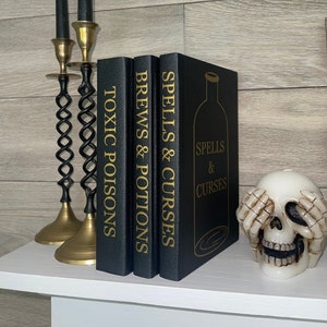 Halloween Book Stack | Halloween Decor | Halloween Book Bundles | Halloween Books | Halloween Items | Handmade Books | Halloween