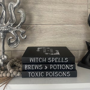 Halloween Book Stack | Halloween Decor | Halloween Book Bundles | Halloween Books | Halloween Items | Handmade Books | Happy Halloween