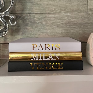 Decorative Book Boxes (Louis Vuitton White Silver ) – vugadesigns