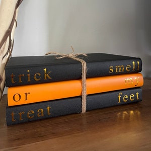 Halloween Book Stack | Halloween Decor | Halloween Book Bundles | Halloween Books | Halloween Items | Handmade Books