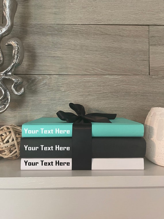 Coffee Table Book Set of 3 Coffee Table Decor Book Decor Etsy