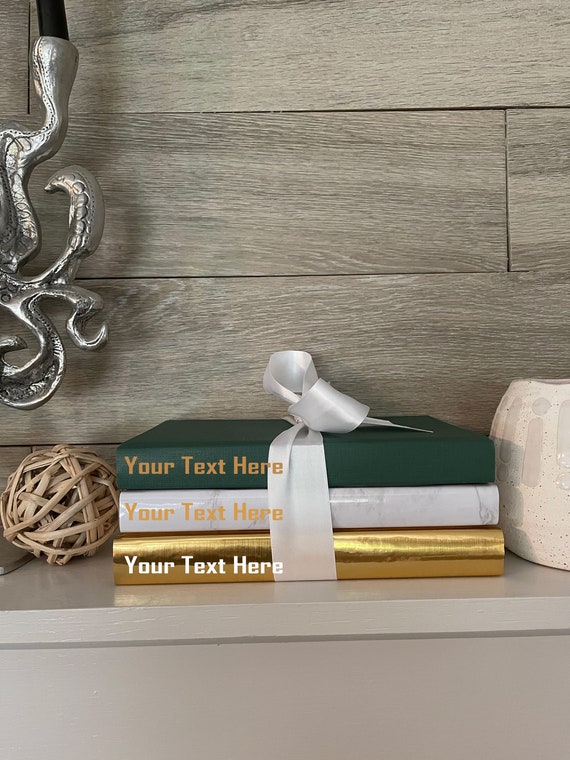 Coffee Table Book Set of 3 Coffee Table Decor Book Decor Etsy