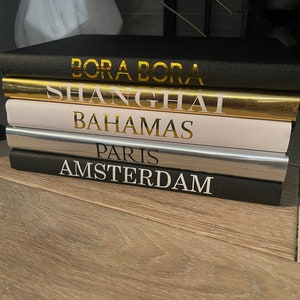 5 Set Of Books | Customizable Book Stack | Fashion Books | Glam Decor Books | Coffee Book Set | Luxurious Book Stack | Personalized Books