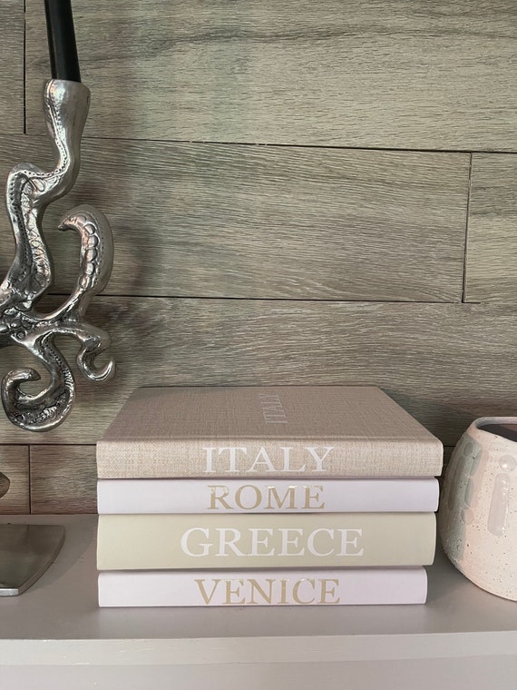 Decorative Books for Home Decor, Hardcover Modern Book Decor Stack for  Decoration, 3pcs Coffee Table Books, Fashion Designer Display Books set for