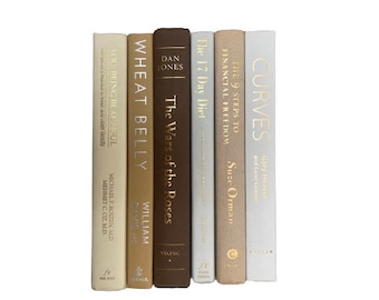 Neutral Staging Books | Cream & Tan Decor Books