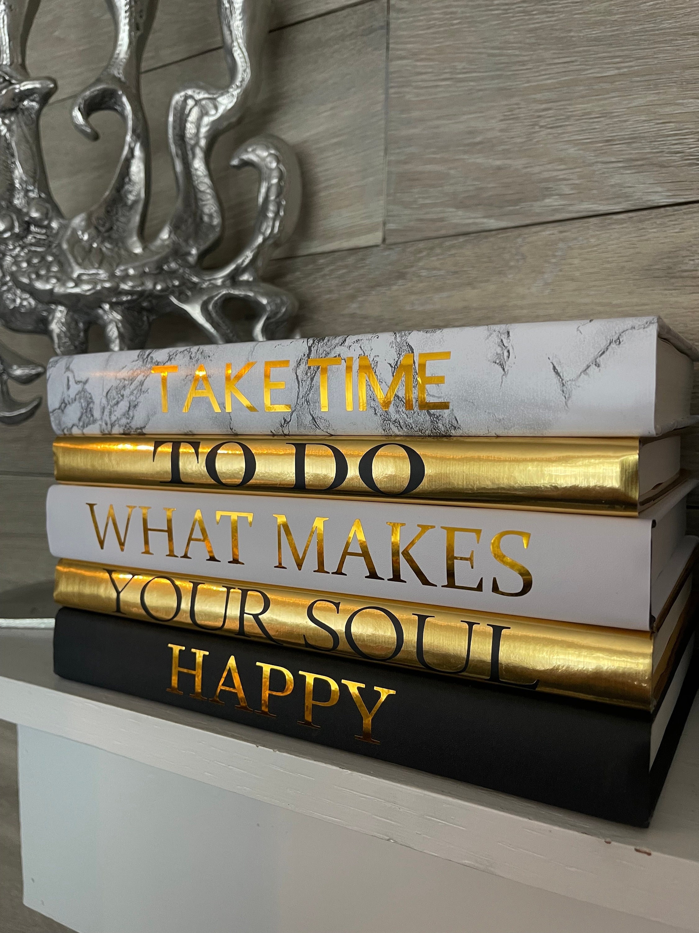 Luxury Bling Books Stacked,table Decoration Boks,personalised Book