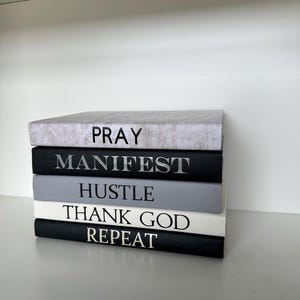 Conjunto de 5 libros / Colección personalizable / Libros de moda / Libros de decoración glamurosa / Conjunto de libros de café / Colección de libros de lujo / Libros personalizados