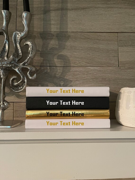 Coffee Table Book Set of 4 Custom Book Listing Book Decor Etsy