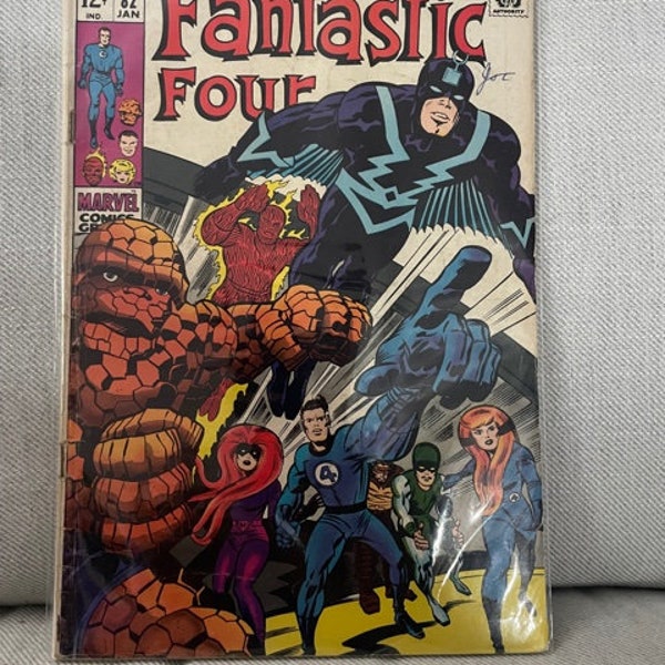 The Fantastic Four #82 KEY 1st Zorr Silver Age Marvel 1969 Stan Lee Kirby Black Bolt Comic Book Human Torch The Thing Mr Fantastic Inhumans