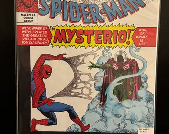 Amazing Spider-Man # 131, 1964 1ère apparition de Mysterio Reprint Fac-similé Marvel Comics Jack Kirby Stan Lee Numéro clé des années 60