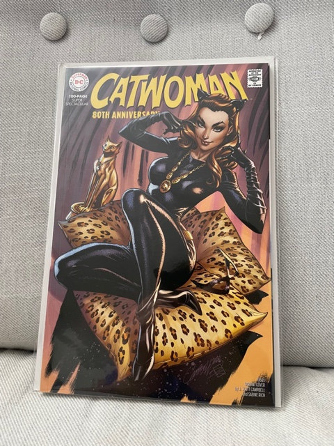 Catwoman Julie Newmar Batman 80th Anniversary 1 J Scott Campbell 60's