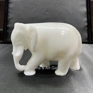 象嵌細工の大理石象の家族：手作りのインド美術のお土産 - Etsy 日本