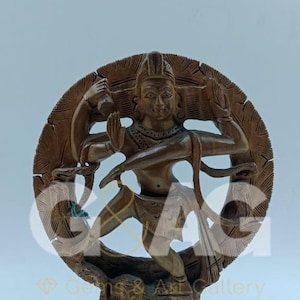 Teak Wood Carved Handmade Lord Shiva / Shiva / Natraj / Handmade / Gifting / Home Decor (8 inches)