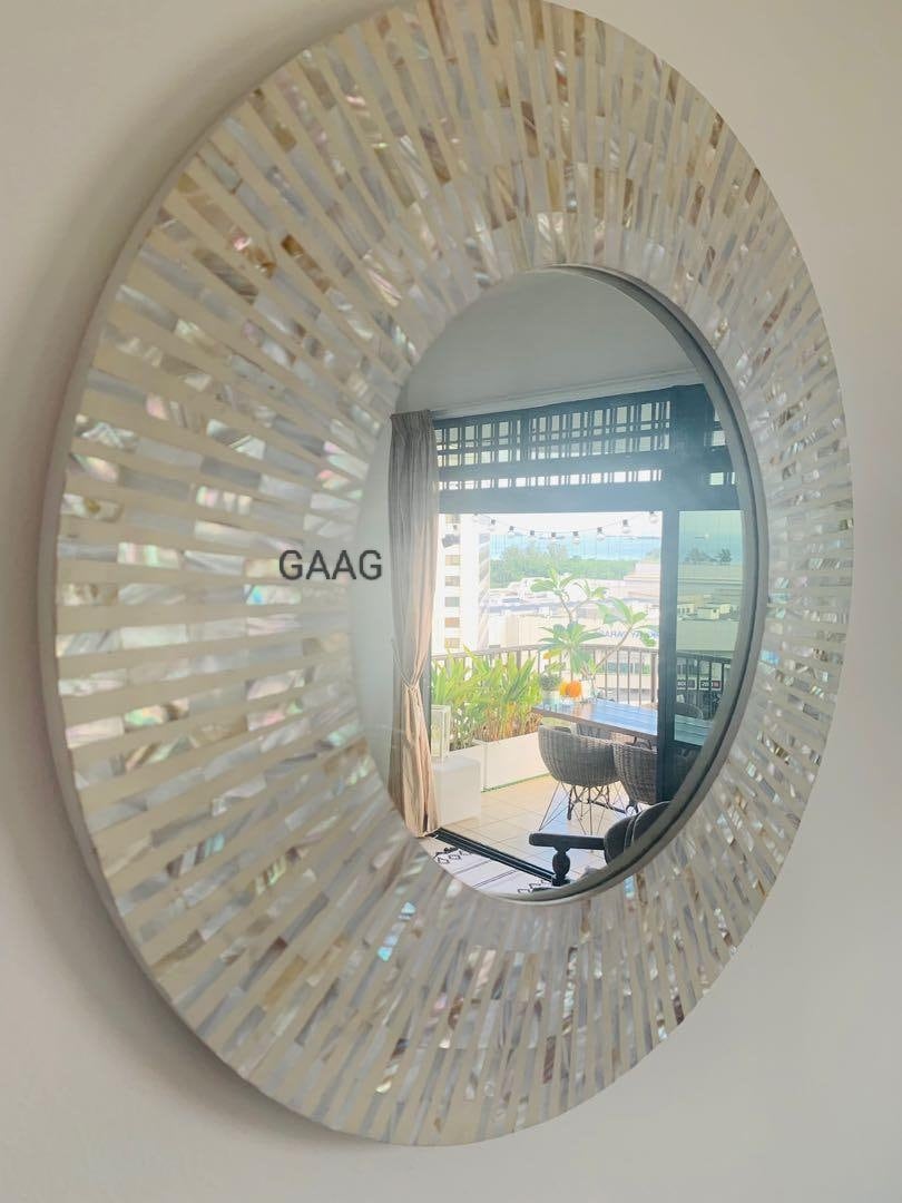 アクセサリー DEPT mother Hidden mirrorring Amazon.com: DUQIMO Mosaic Mirror for Wall 24x36 Inch, White