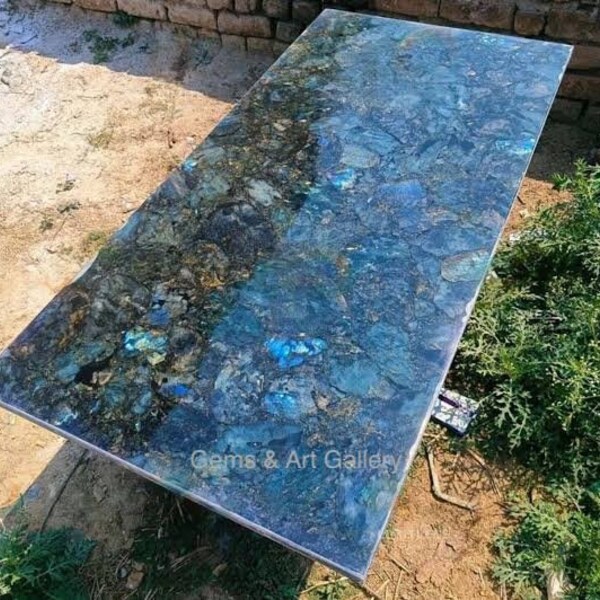 Labradorite Table Top | Coffee Table Top | Dining Table Top | Counter Top ( Customisable )
