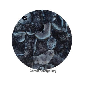 Round Agate Table Top | Dining Table Top | Coffee Table Top | Counter Tabletop (Customisable)