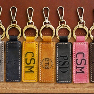 Personalized Bulk Gift, Custom Leather Keychain, Custom Keychain, Best Gift for Women, Anniversary Gift, Mothers Day, Under 15 Dollars